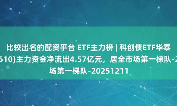 比较出名的配资平台 ETF主力榜 | 科创债ETF华泰柏瑞(551510)主力资金净流出4.57亿元，居全市场第一梯队-20251211